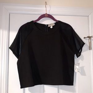 NWT 🏷 Black Crop Top